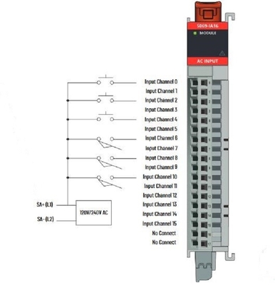 شراء 5069-IA16 Allen Bradley AC Digital Input Module With 79-264V AC 16-Point online manufacture