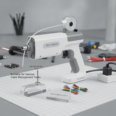 شراء ربط الكابلات W2.5 L100mm أداة ربط الكابلات التلقائية AC220Volt Min Bundle Dia 2mm مناسبة لمختلف مهام إدارة الكابلات online manufacture