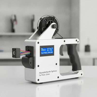شراء تعمل سرعة 0.7S التلقائي رباط للكابل أداة قابل للتعديل حزمة ضيق 20N 80N التعادل سميكة 11 مللي متر جهاز إدارة الكبلات online manufacture