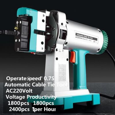 أداة ربط الكابلات الأوتوماتيكية بسرعة 0.7 ثانية، بجهد 220 فولت تيار متردد، إنتاجية التجميع 1800 قطعة - 2400 قطعة في الساعة، حل إدارة الكابلات