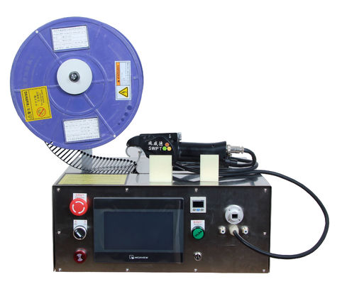 AC220V المحمولة الكهربائية النايلون كابل التعادل آلة لبكرة كبل العلاقات حزمة 1.1S