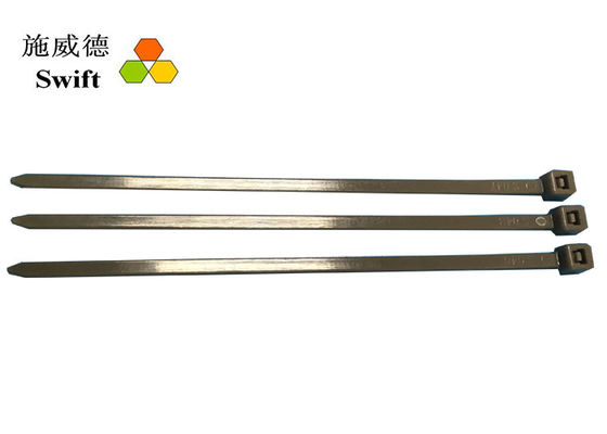العلاقات الرمز البريدي واحدة قابلة لإعادة الاستخدام / 100MM طول الكابل الأصفر العلاقات مع UL94V - 2 لهب